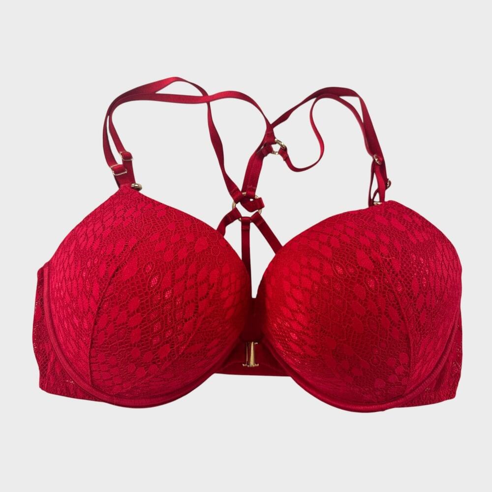 Victoria's Secret Red Bombshell Plunge 38C Bra